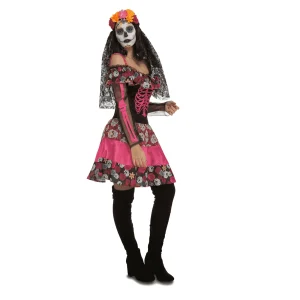 Disfraz de Día de los muertos adulto talla XXL